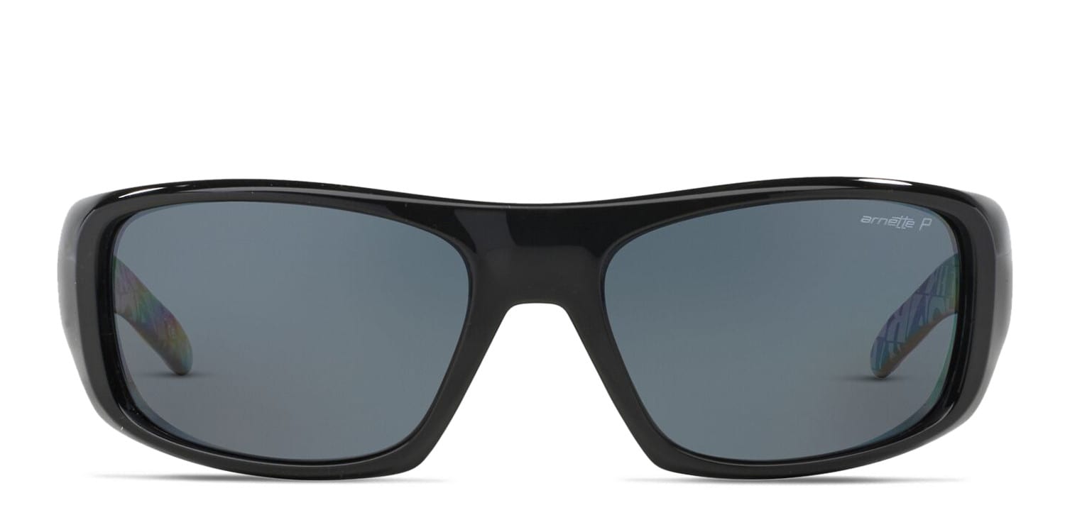 Arnette AN4182 Hot Shot Black , Gray glasses - Black / Gray - Frontal View