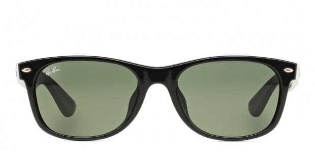 Ray-Ban RB2132F New Wayfarer Shiny Black Sunglasses