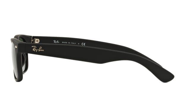 Ray-Ban RB2132F New Wayfarer Matte Black, Green Sunglasses