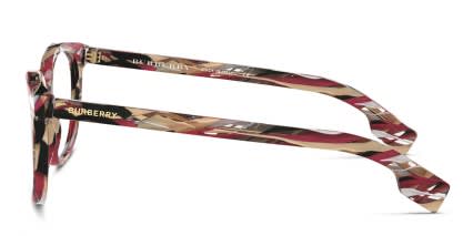 Burberry BE2291 Multicolor, Red glasses - Multicolor / Red - Side View