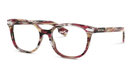 Burberry BE2291 Multicolor, Red glasses - Multicolor / Red - Angle View