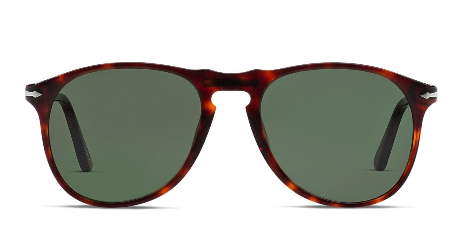 Persol PO9649S Brown, Tortoise, Green glasses - Brown / Tortoise / Green - Frontal View