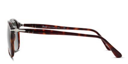 Persol PO9649S Brown, Tortoise, Green glasses - Brown / Tortoise / Green - Side View