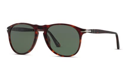 Persol PO9649S Brown, Tortoise, Green glasses - Brown / Tortoise / Green - Angle View