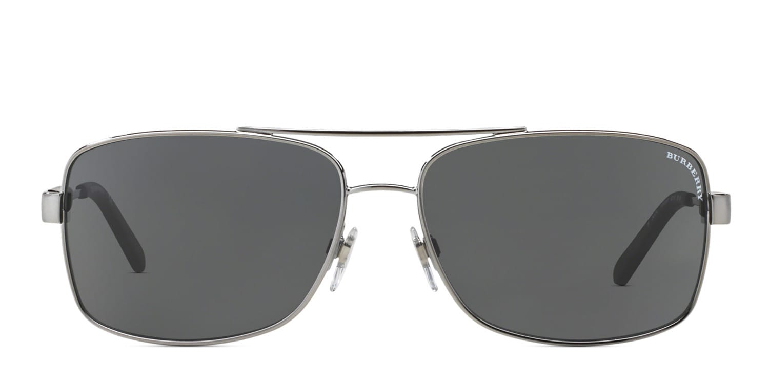 Burberry BE3074 Gunmetal glasses - Gunmetal - Frontal View