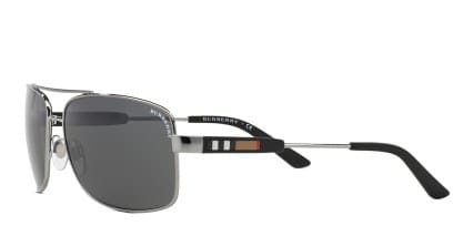 Burberry BE3074 Gunmetal glasses - Gunmetal - Angle View