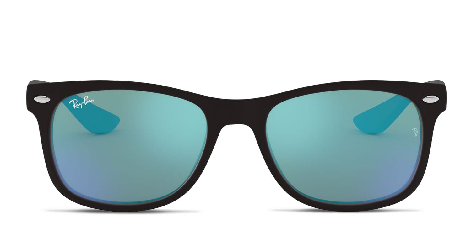 Ray-Ban RJ9052S Kids Black, Blue glasses - Black / Blue - Frontal View