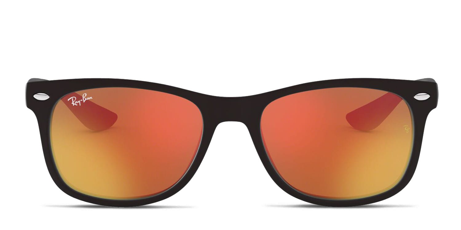 Ray-Ban RJ9052S New Wayfarer Kids Black , Red glasses - Black / Red - Frontal View