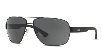 Armani Exchange AX2012S Shiny Black glasses - Shiny Black - Angle View