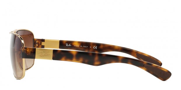 小物 Ray-Ban RB3522 RB3522 Sunglasses in Arista Gold and Brown Gradient - RB3522