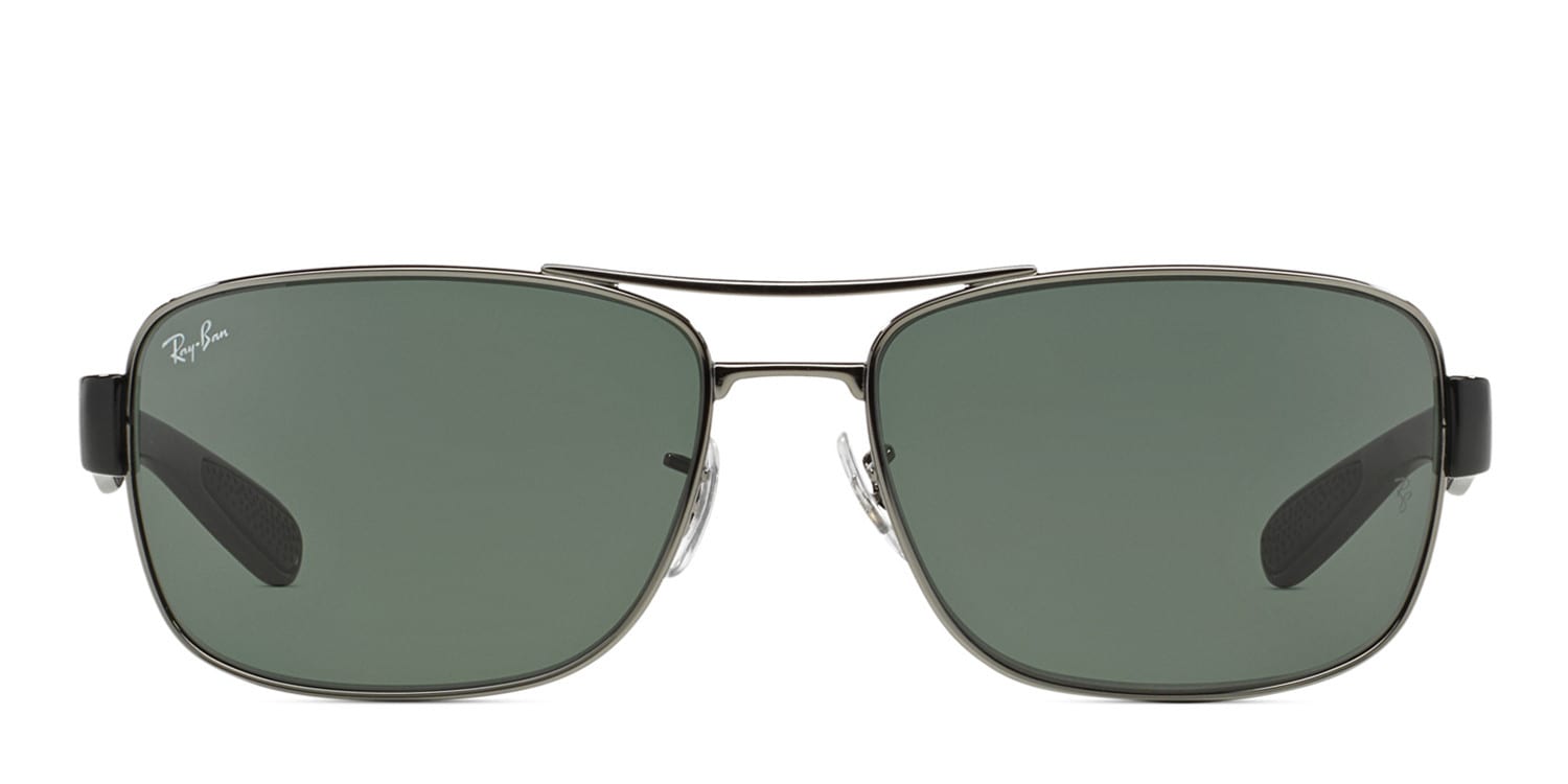 Ray-Ban 偏光レンズ RB3522 004/9A サングラス グリーン Ray-Ban RB3522 Gunmetal, Green Sunglasses