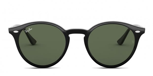 【海外限定】 frame black (A) RB2180F Ray-Ban with lenses green dark 小物