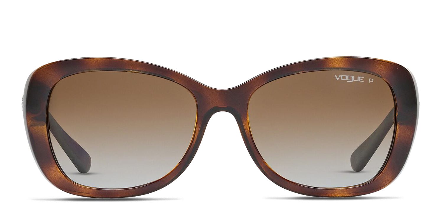 Vogue Sunglasses VO2943-SB 270713 Tortoise Square Cat Eye Frames w/ Brown Lenses Vogue Eyewear VO5243SB - Cat Eye Dark Tortoise Frame  main image 4