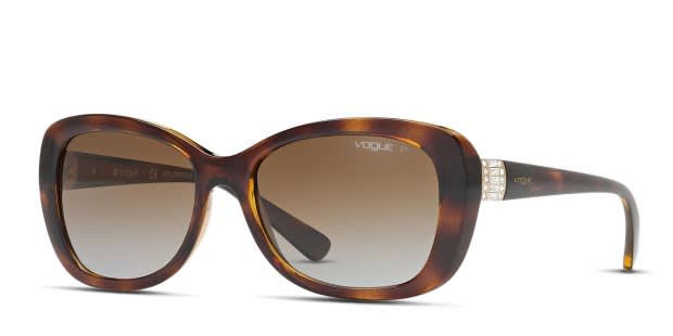 Vogue VO2943SB tortoise frame with brown gradient polarized  display picture 3