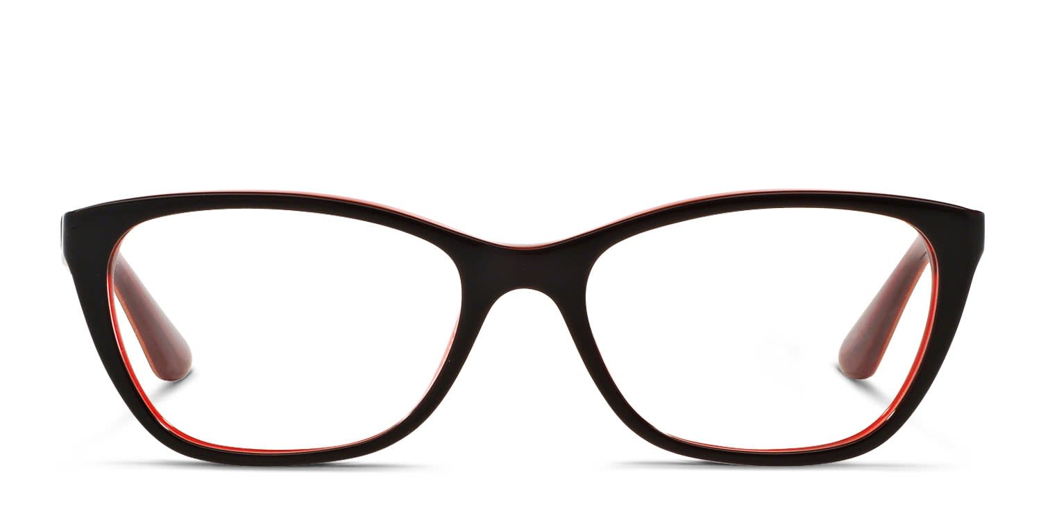 Vogue Eyeglasses Frames ONLY VO2961 1916 Womens Brown Full Rim 53-17-135 tortois Vogue Eyewear VO2961 - Rectangle Tortoise Frame Glasses For  main image 3