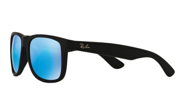 Ray-Ban RB4165F Justin Matte Black, Blue Sunglasses