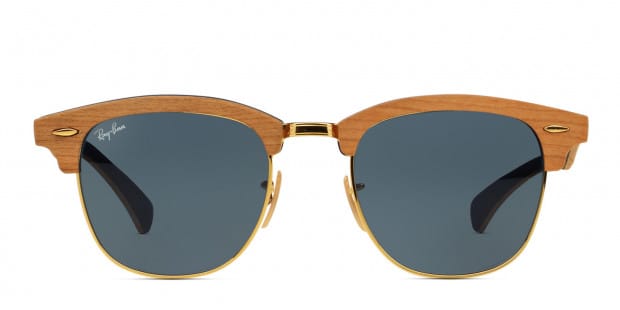 Ray ban cheap clubmaster wood blue