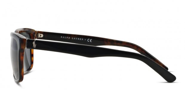 Polo Ralph Lauren PH4098 black tortoise frame with grey lenses. Lenses provide 100 UV protection
