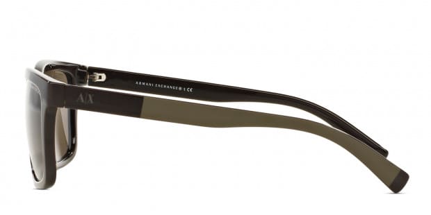 Armani Exchange 0AX4045S Brown Prescription Sunglasses 50 Off Lenses