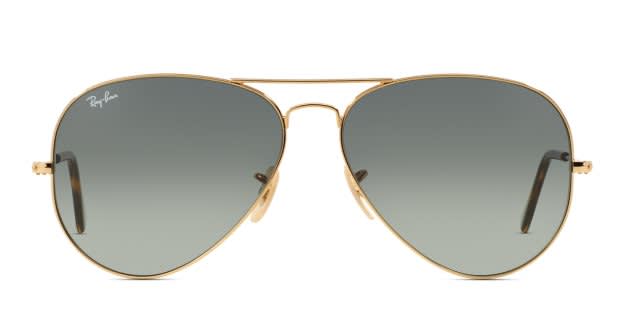 Ray-Ban RB3025 Aviator Large Metal Gold, Gray, Tortoise Sunglasses