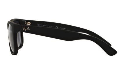 Ray-Ban RB4165F Justin Matte Black, Gray glasses - Matte Black / Gray - Side View
