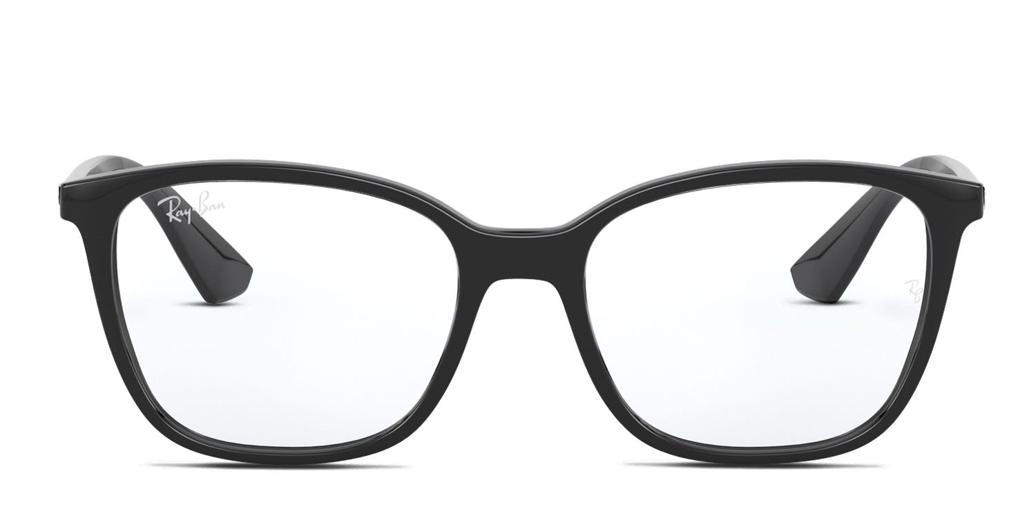 Ray-Ban RX7066 Black glasses - Black - Frontal View