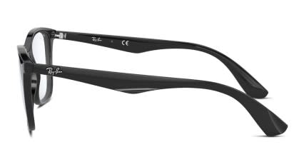 Ray-Ban RX7066 Black glasses - Black - Side View