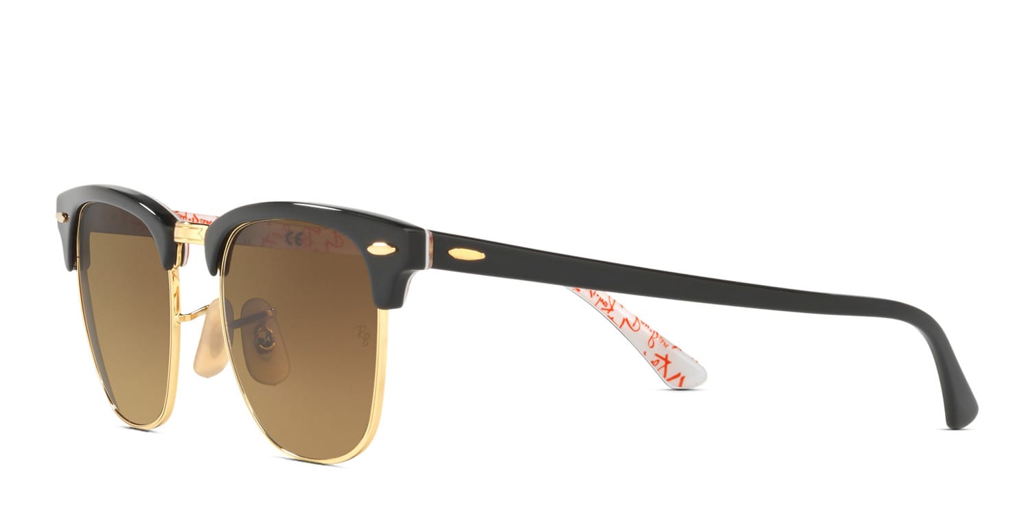 Ray Ban 0rb3016 Clubmaster Black Red