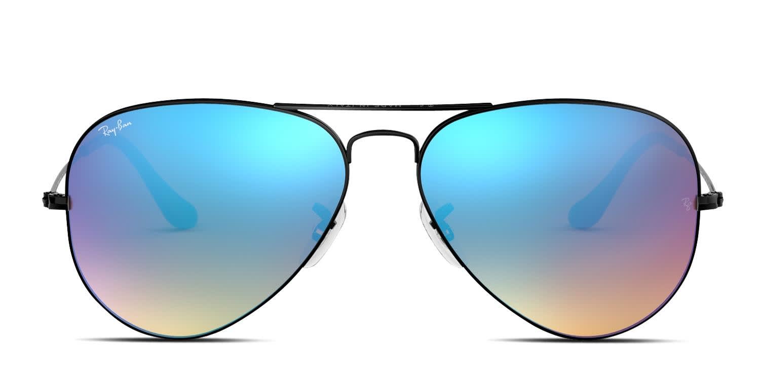 Ray-Ban RB3025 Aviator Large Metal Black, Blue, Purple Sunglasses
