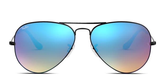 Ray-Ban RB3025 Aviator Large Metal Black, Blue, Purple Sunglasses