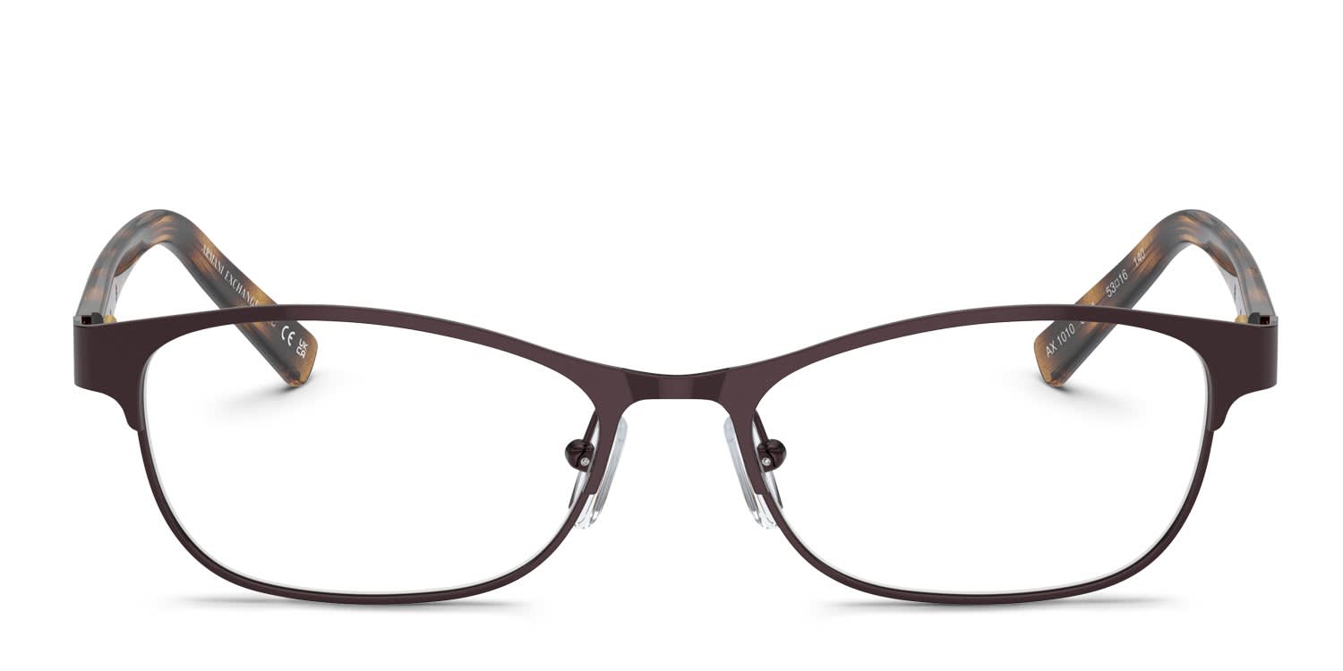 Armani Exchange AX1010 Brown glasses - Brown - Frontal View