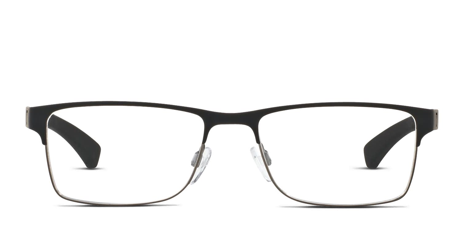 Emporio Armani EA1052 Black, Gunmetal glasses - Black / Gunmetal - Frontal View