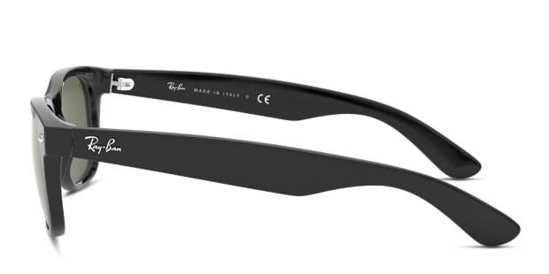 Ray-Ban RB2132F New Wayfarer (A) Black/Green Sunglasses