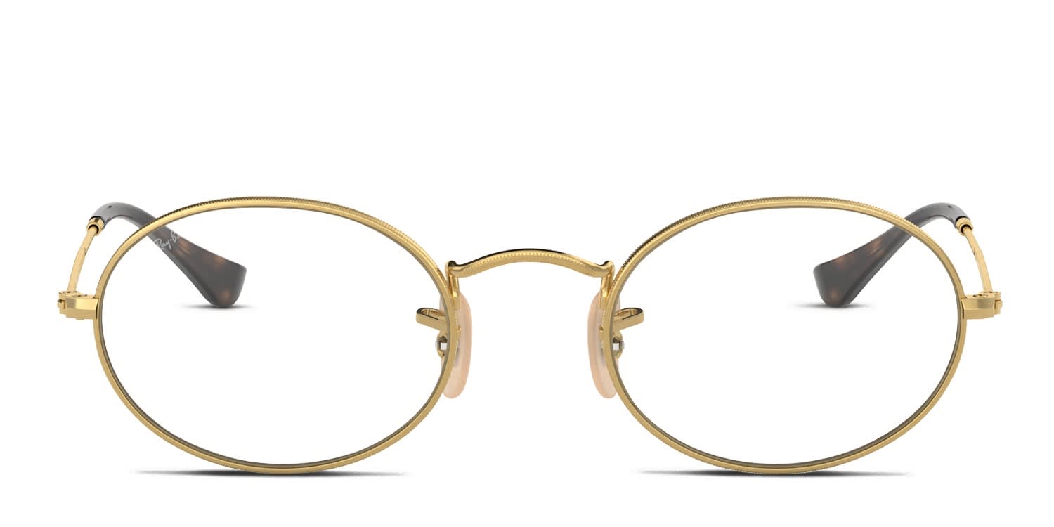 Ray-Ban RX3547V Oval gold frame