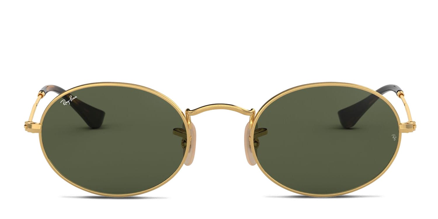 Ray-Ban RB3547 OVAL GOLD METAL Ray-Ban RB3547 001 51 Oval Sunglasses - Gold Frame  main image 2