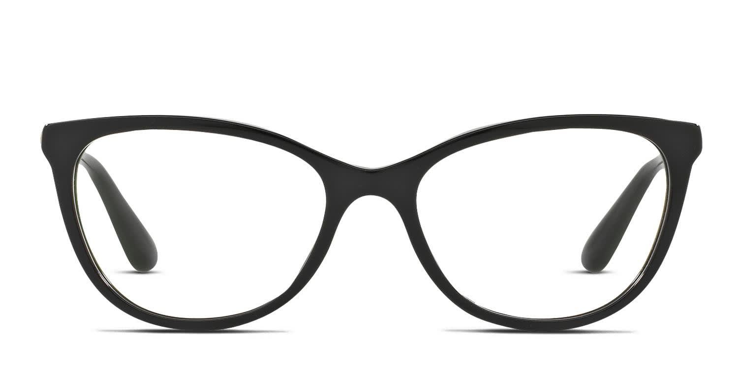 Dolce & Gabbana DG3258 Shiny Black glasses - Shiny Black - Frontal View