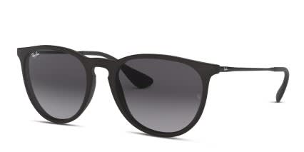 Ray-Ban RB4171F Erika (F) Black , Gray glasses - Black / Gray - Angle View