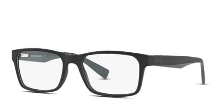 Armani Exchange AX3038F Black glasses - Black - Angle View