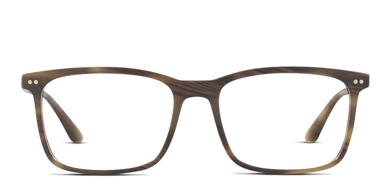 Giorgio Armani AR7122 Green/Brown Eyeglasses | Includes FREE Rx Lenses