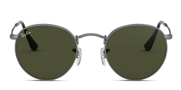 Ray-Ban RB3447 Round Metal Green , Gunmetal