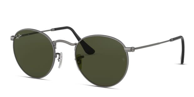 Ray-Ban RB3447 Round Metal Green , Gunmetal