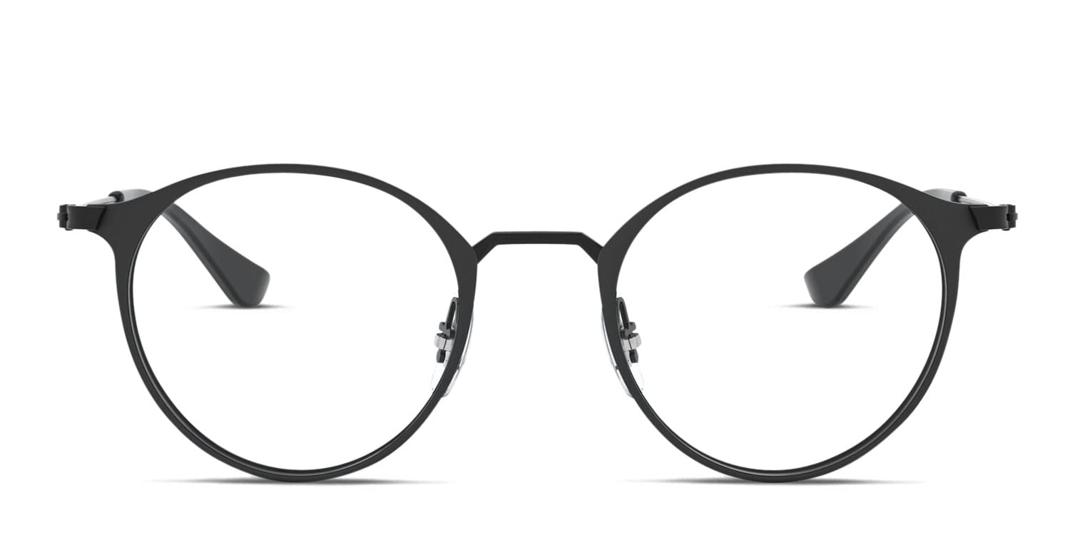 Ray-Ban RX6378F Black glasses - Black - Frontal View