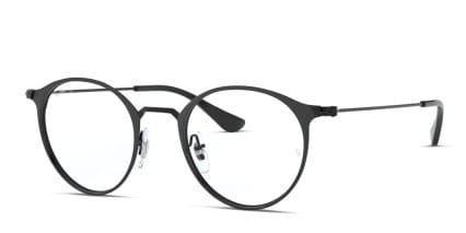 Ray-Ban RX6378F Black glasses - Black - Angle View