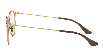 Ray-Ban RX6378F Brown , Gold glasses - Brown / Gold - Side View
