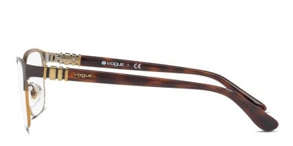 Vogue VO4050 Brown, Gold glasses - Brown / Gold - Side View