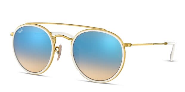 For Ray-Ban Double Bridge Round RB3647N 51mm 交換レンズ 偏光/非 