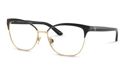 Ralph Lauren RL5099 Black, Gold glasses - Black / Gold - Angle View