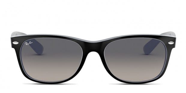 Ray-Ban RB2132 New Wayfarer Matte Black, Gray Sunglasses