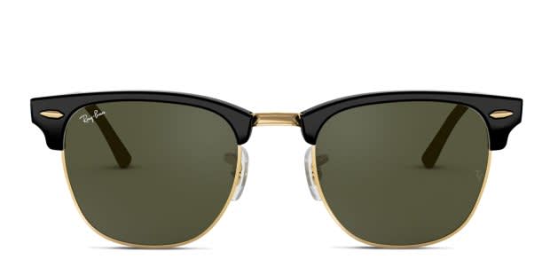 Ray-Ban RB3016F Clubmaster Black, Green Sunglasses