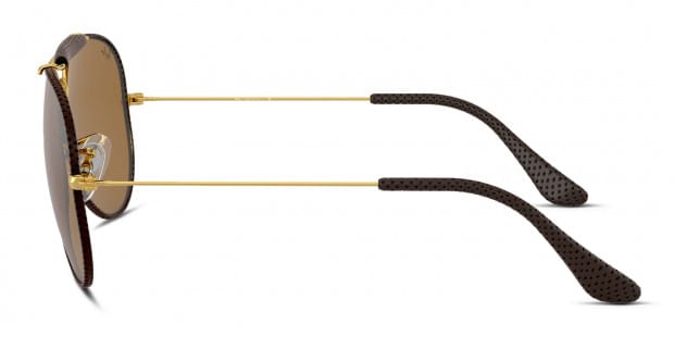 Ray Ban RB3422Q Aviator Craft brown frame with brown lenses. Lenses provide 100 UV protection